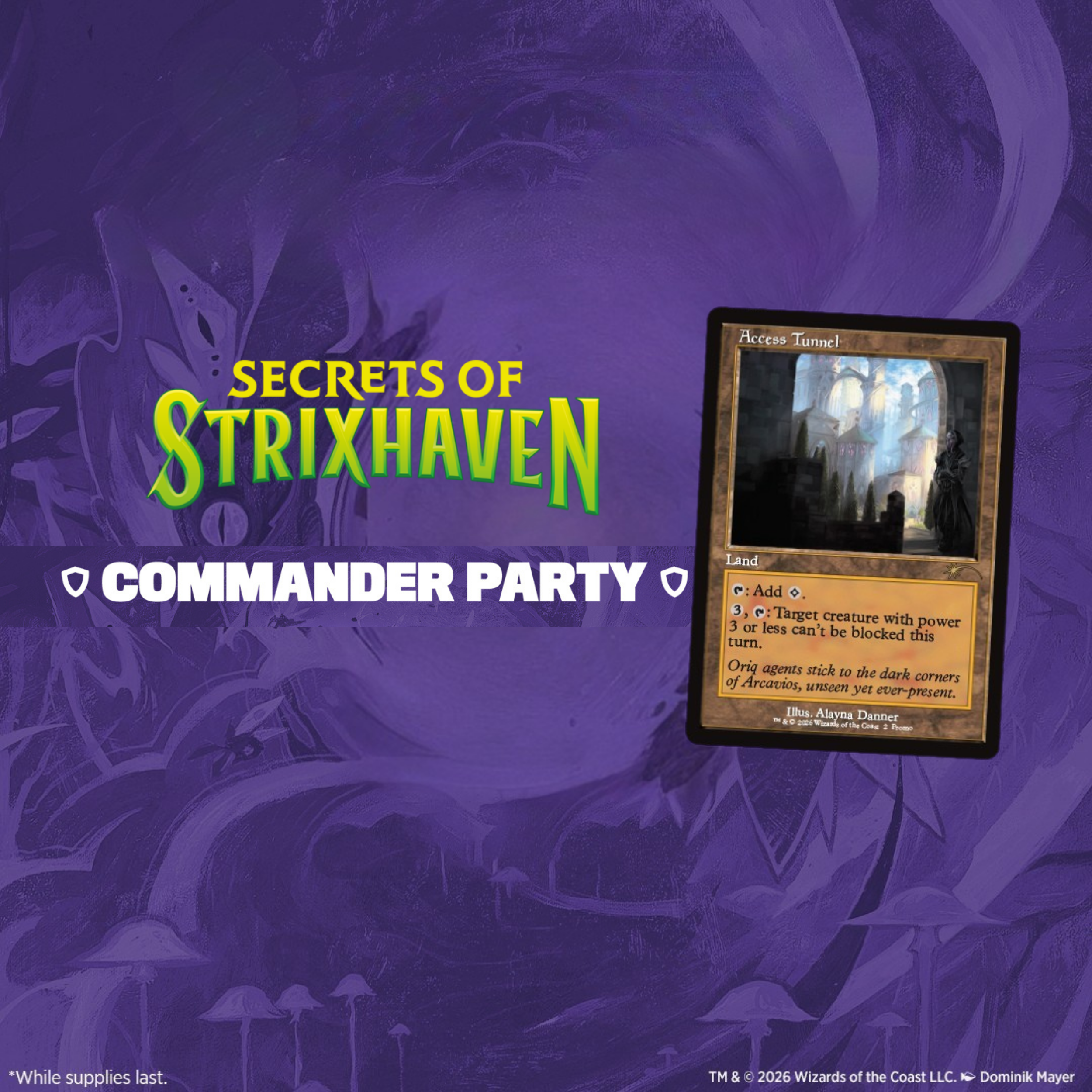Secrets of Strixhaven Commander Party #2 June 6 @7pm